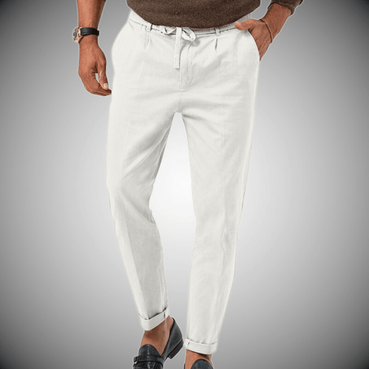 Bequeme Herren Chinos Hose mit Kordelzug