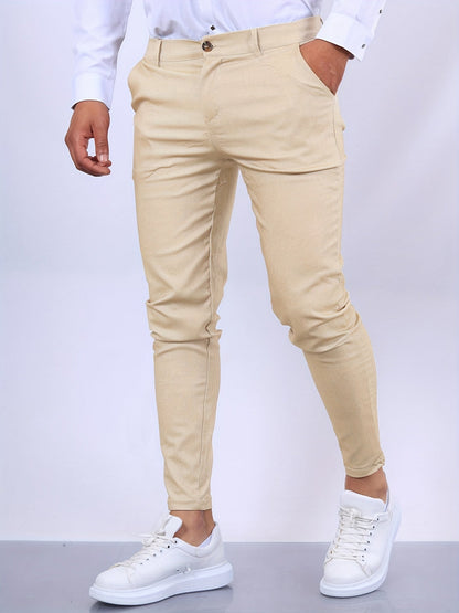 Schmale Chinos für Männer Stretch