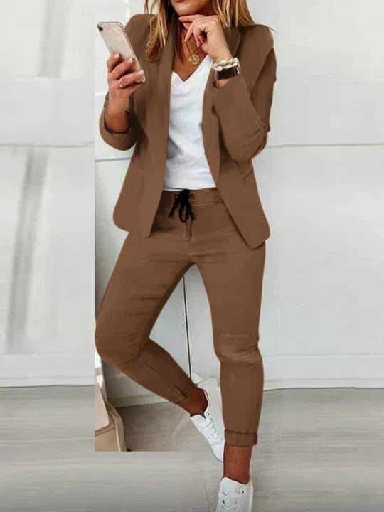 Eleganter Damen Blazer Anzug Klassisch - IdealeKleiden