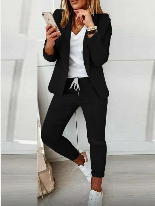 Stylisches Damen Blazer Anzug Set