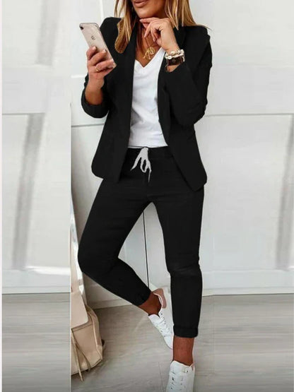 Stylisches Damen Blazer Anzug Set