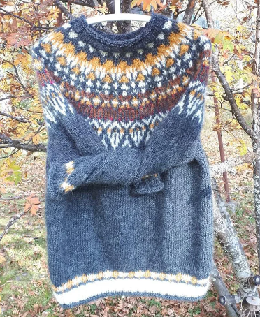 Stylischer Damen Wollpullover Retro Look - IdealeKleiden
