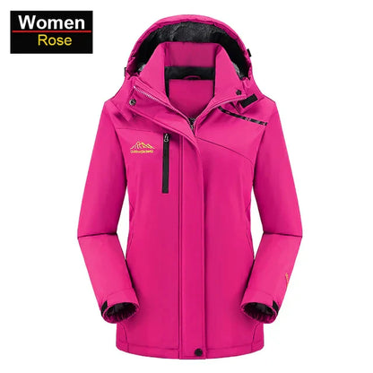 Wasserdichte Outdoor-Jacke mit Fleece-Futter