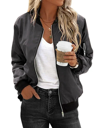 Stilvolle Bomberjacke Damen Herren Elegant