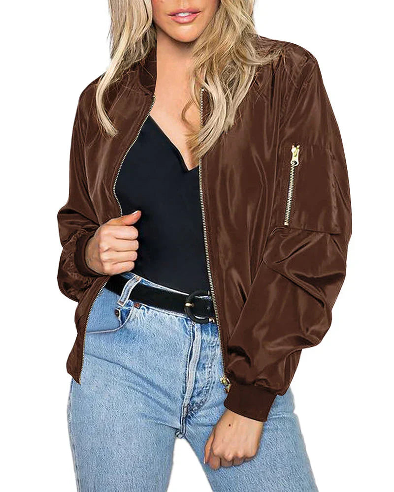 Stilvolle Bomberjacke Damen Herren Elegant