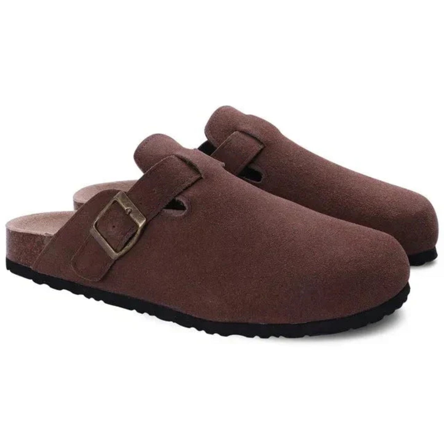 Bequeme Herren Clogs aus Wildleder