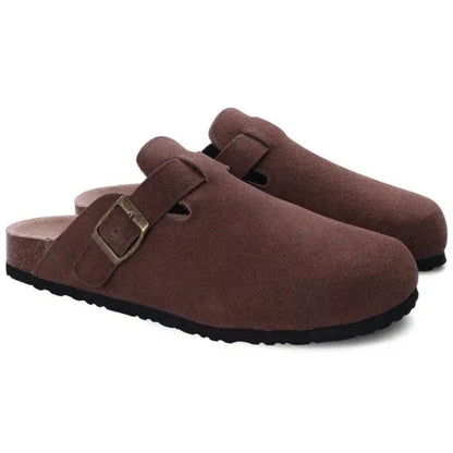 Bequeme Herren Clogs aus Wildleder