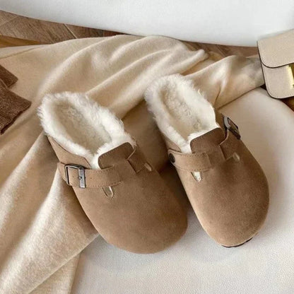 Herren Pantoletten Wildleder Clogs Bequem