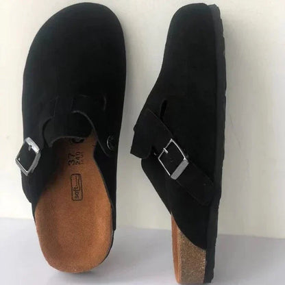 Herren Pantoletten Wildleder Clogs Bequem