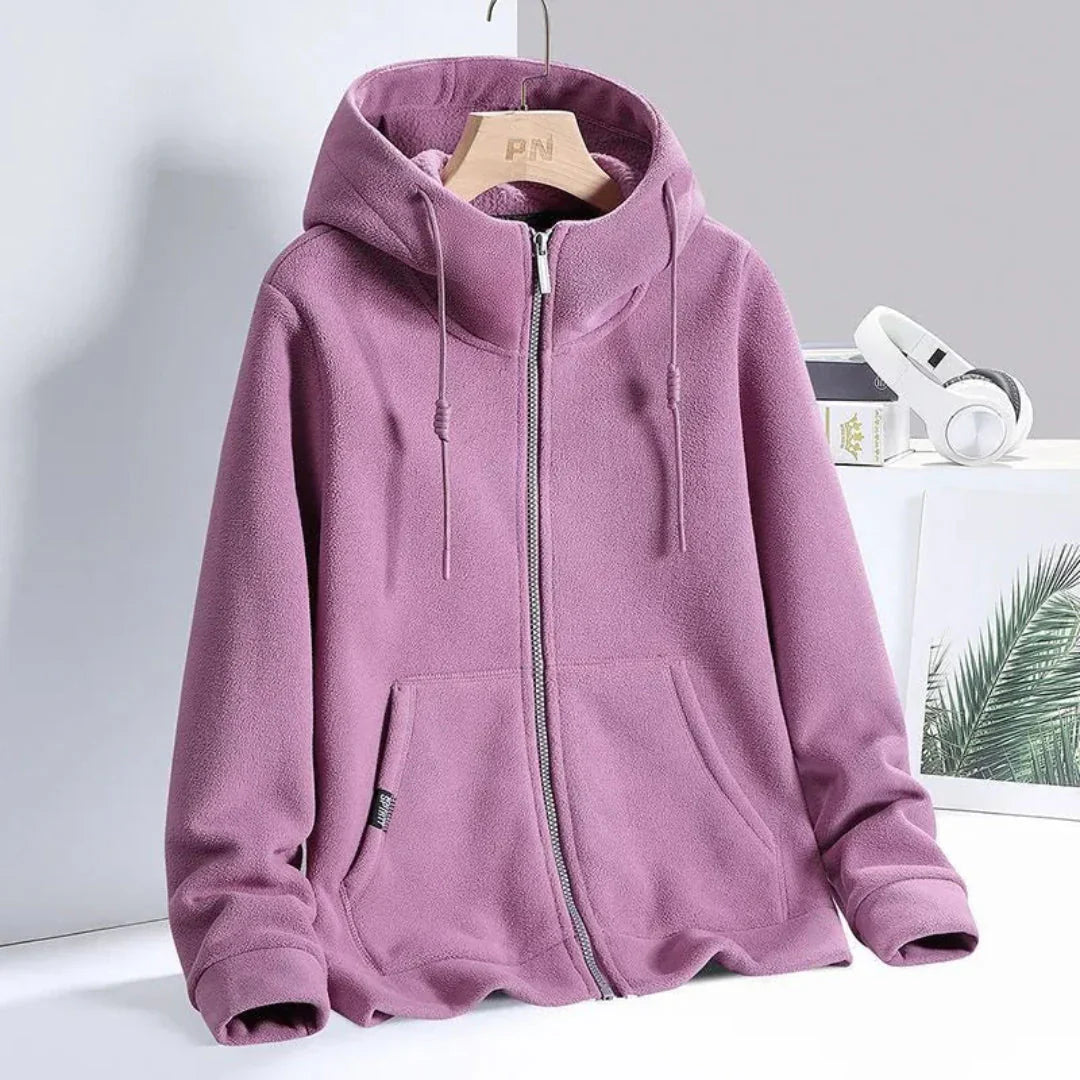 Weiches Fleece-Hoodie Damen Elegant