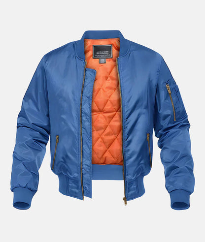 Coleson Leder-Bomberjacke Pilotenstil - IdealeKleiden