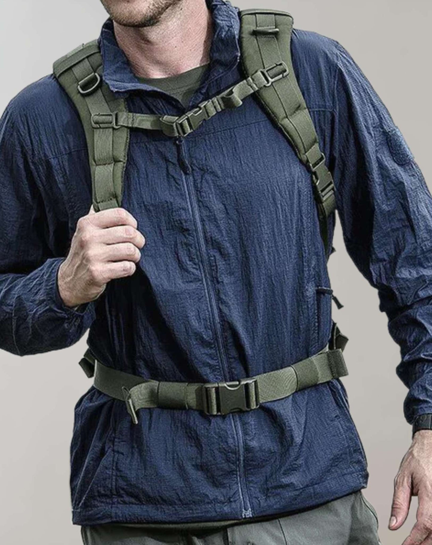 Wasserdichte Outdoor-Jacke Leicht Reißverschluss