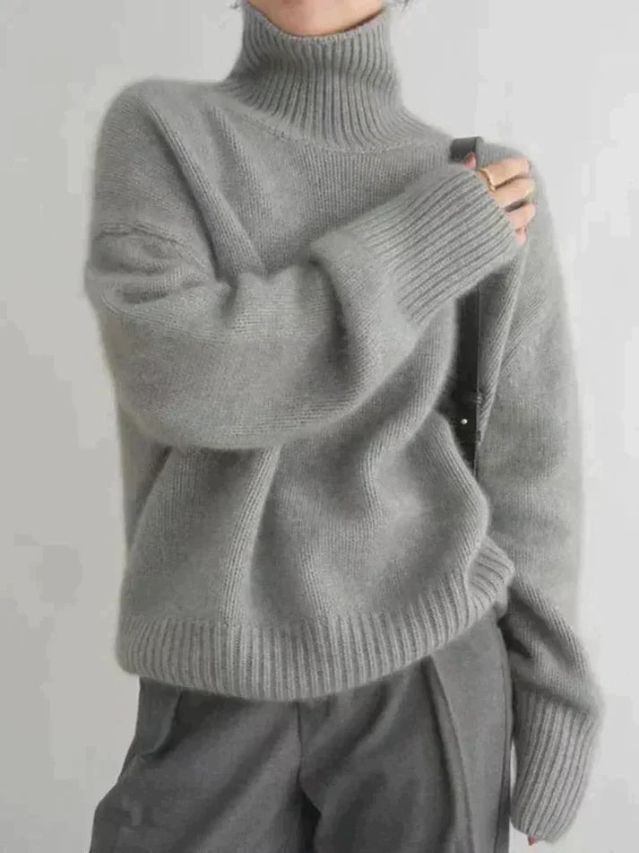 Stylischer Rollkragenpullover Kaschmir Qualität