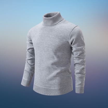 Weicher Rollkragenpullover Seidenwolle Elegant