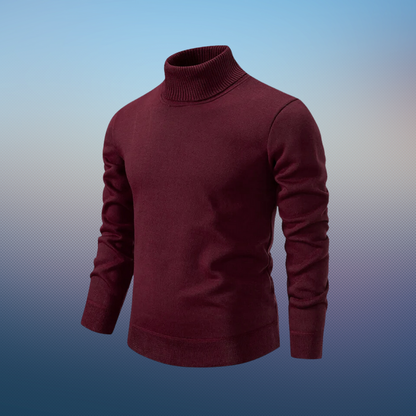 Weicher Rollkragenpullover Seidenwolle Elegant