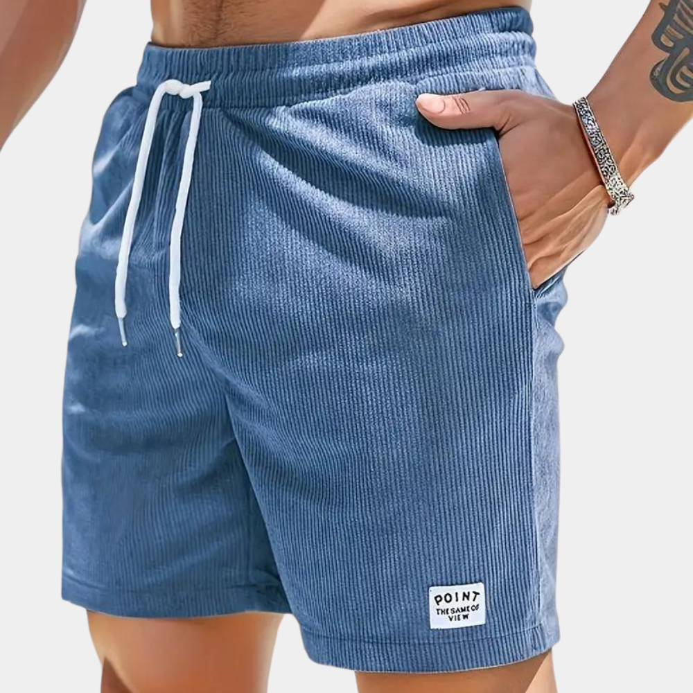 Elastische Herren-Shorts Cord Freizeit
