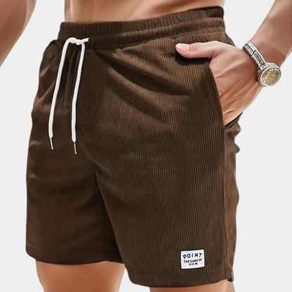 Elastische Herren-Shorts Cord Freizeit