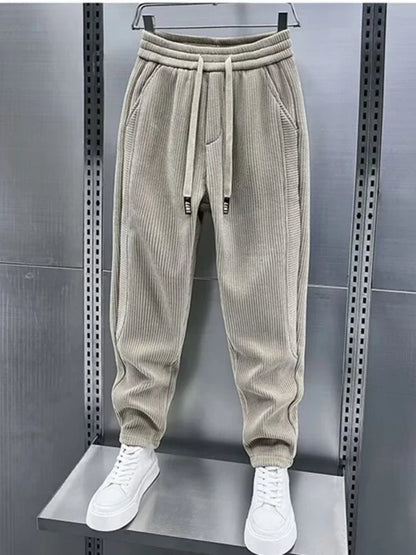 Herren Cordhose Bequem Elegant Weitbeinig