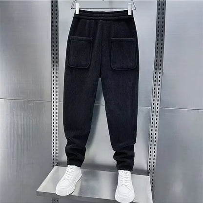Herren Cordhose Bequem Elegant Weitbeinig