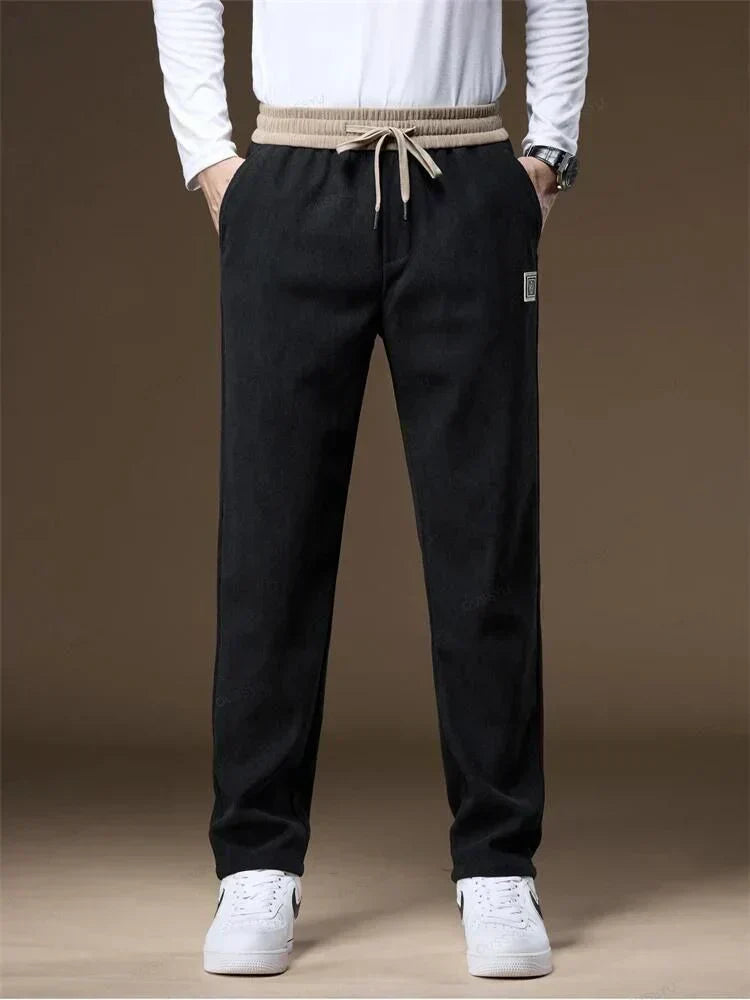 Herren Joggerhose mit Kordelzug Gerades Bein