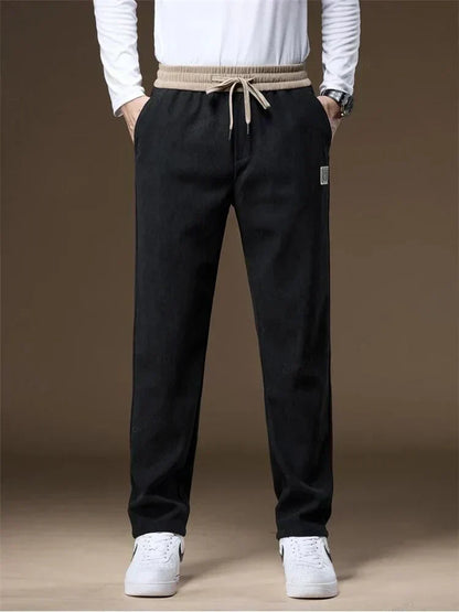 Herren Joggerhose mit Kordelzug Gerades Bein