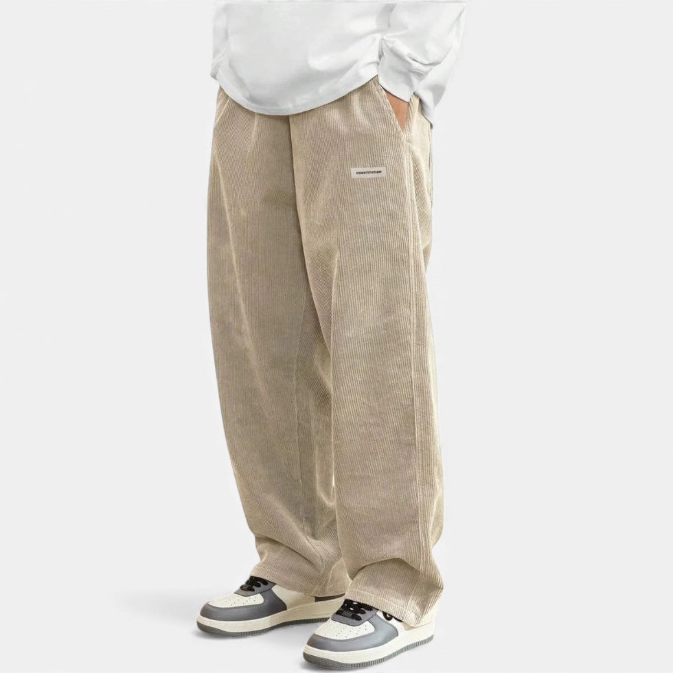Herren Cordhosen Bequem Lockere Fit
