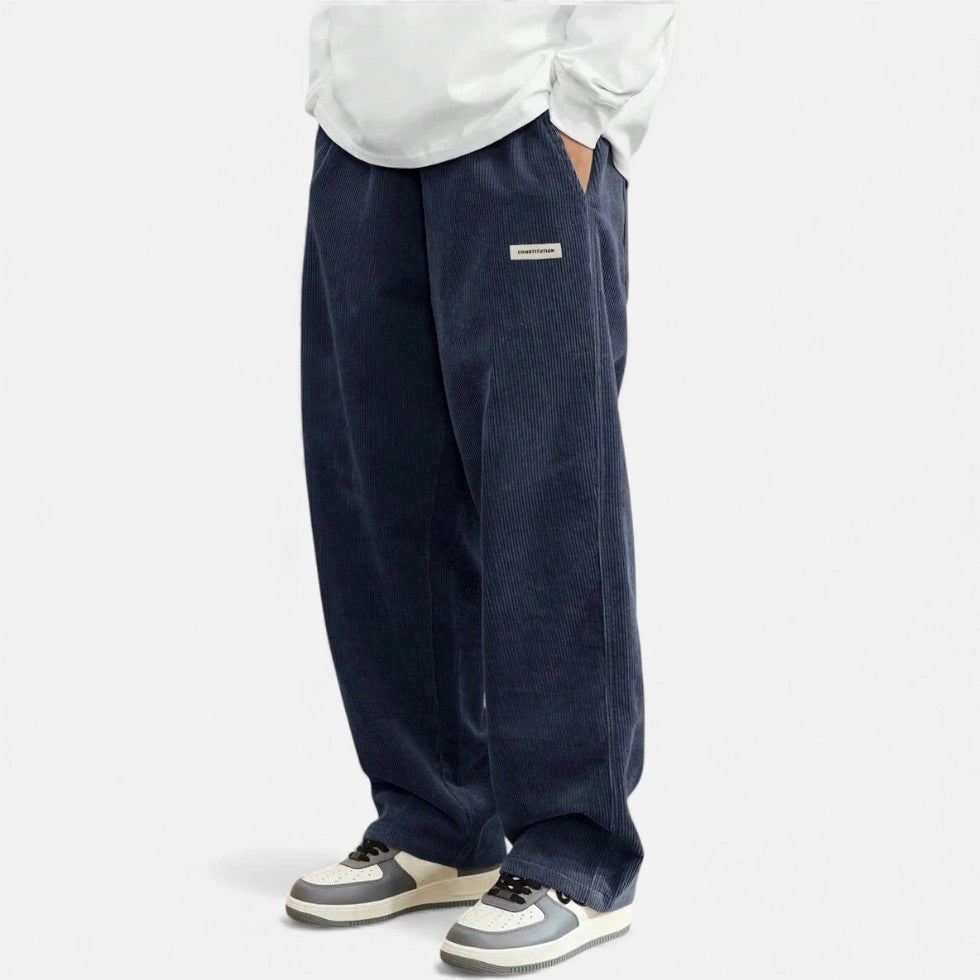 Herren Cordhosen Bequem Lockere Fit