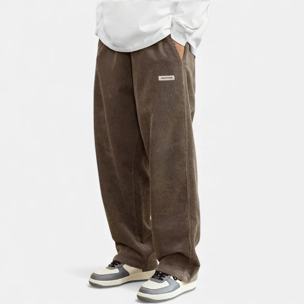 Herren Cordhosen Bequem Lockere Fit