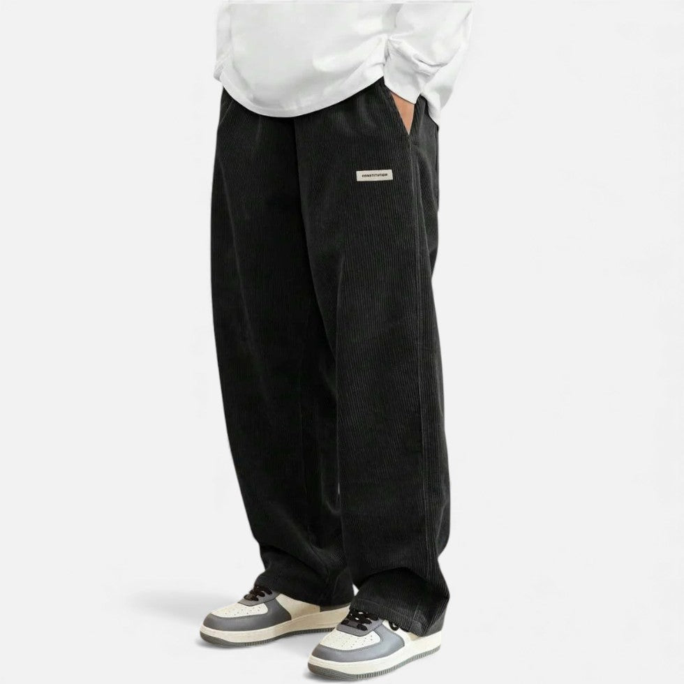 Herren Cordhosen Bequem Lockere Fit