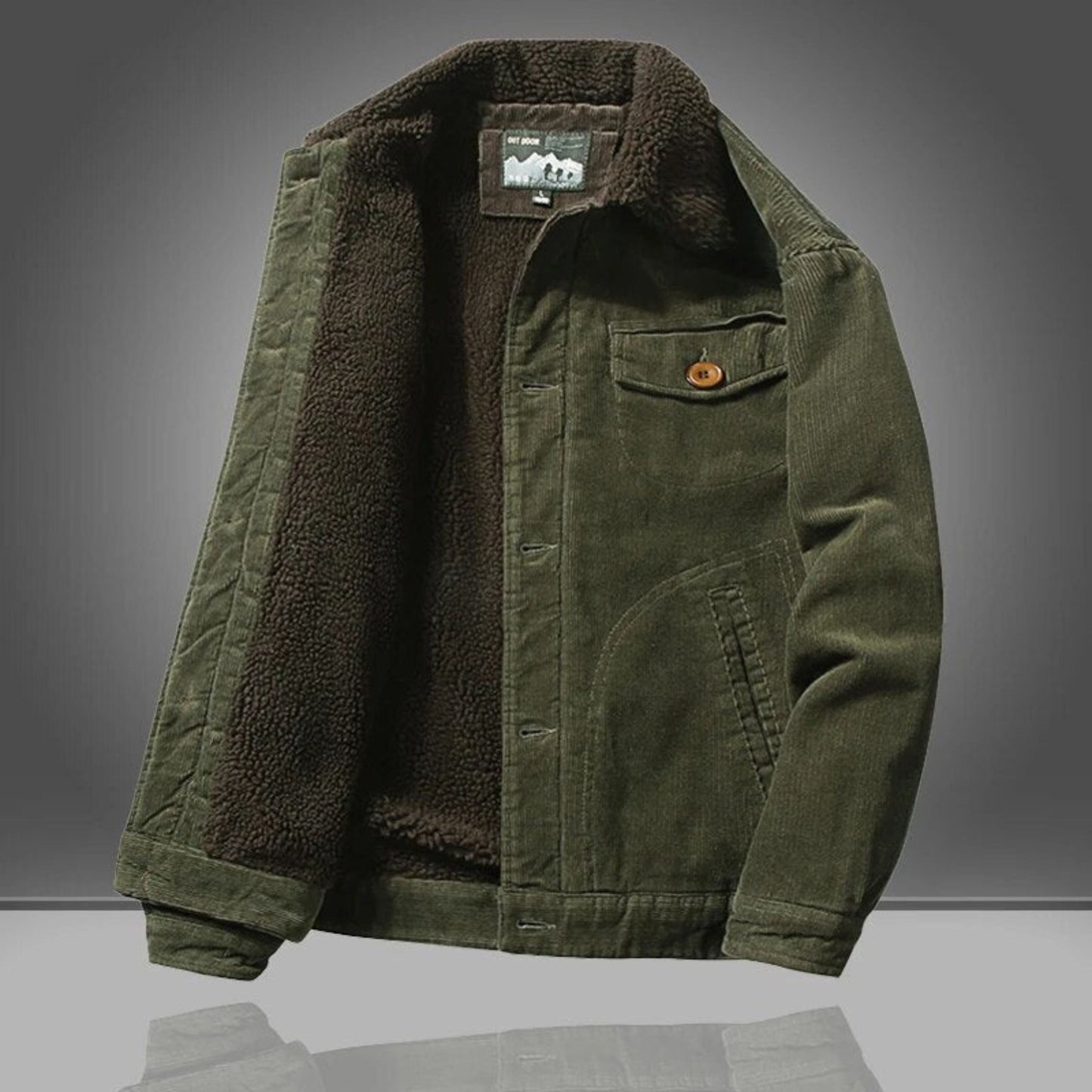 Herren Winterjacke Warm Fleece gefüttert