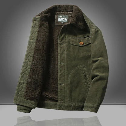 Herren Winterjacke Warm Fleece gefüttert