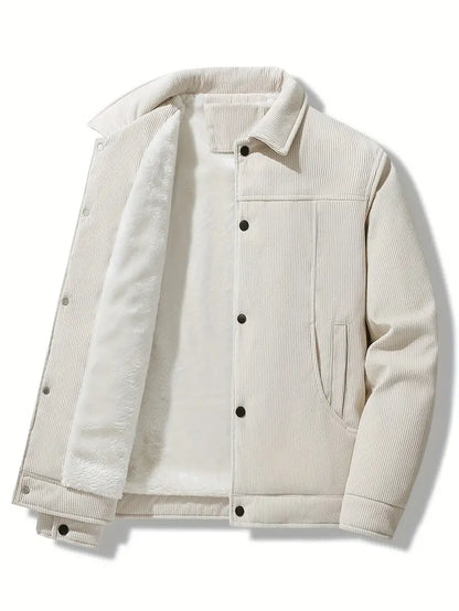 Herren Winterjacke Fleece Isolierung Cord