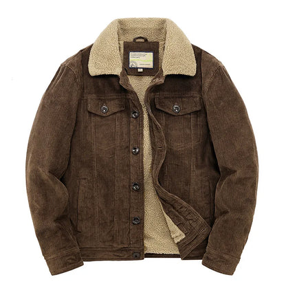 Herren Winterjacke Sherpa Fleece Warm