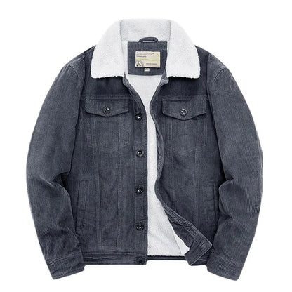 Herren Winterjacke Sherpa Fleece Warm