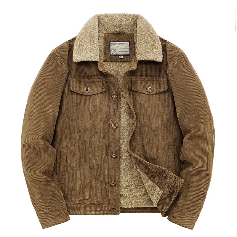 Herren Winterjacke Sherpa Fleece Warm - IdealeKleiden