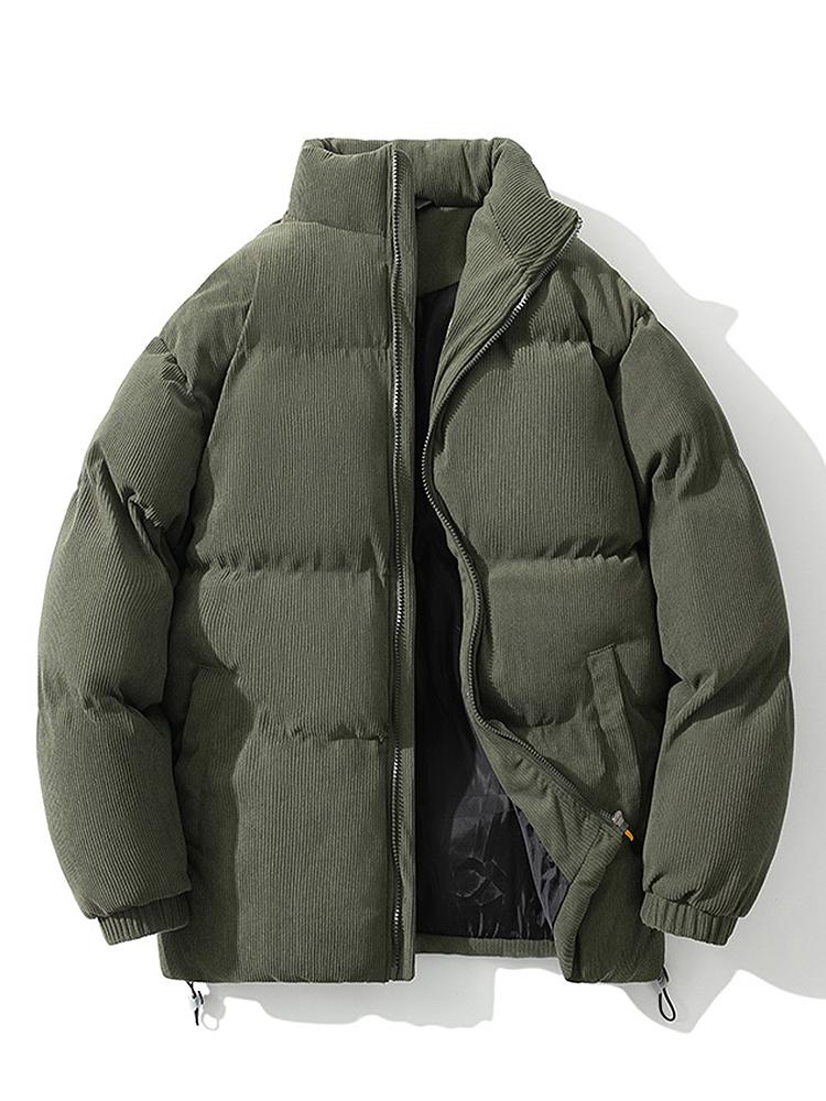 Wattierte Herren Winterjacke Warm Isoliert - IdealeKleiden