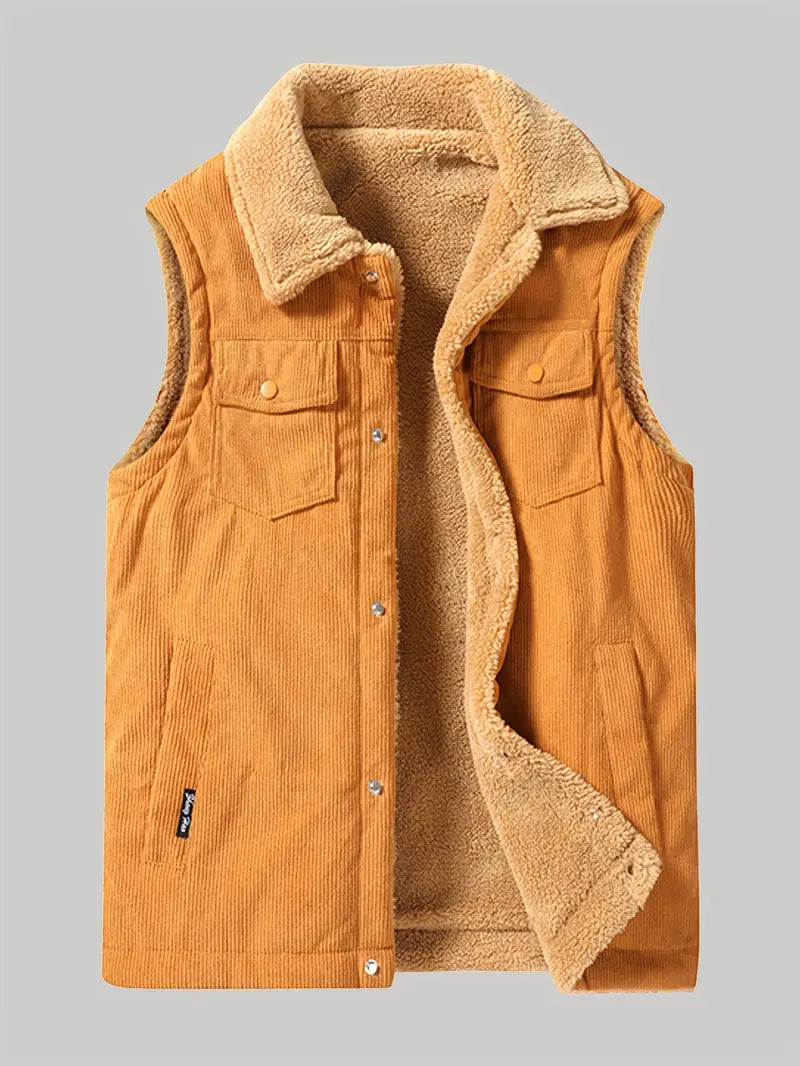 Herrenweste Winter Warm Fleece-lined
