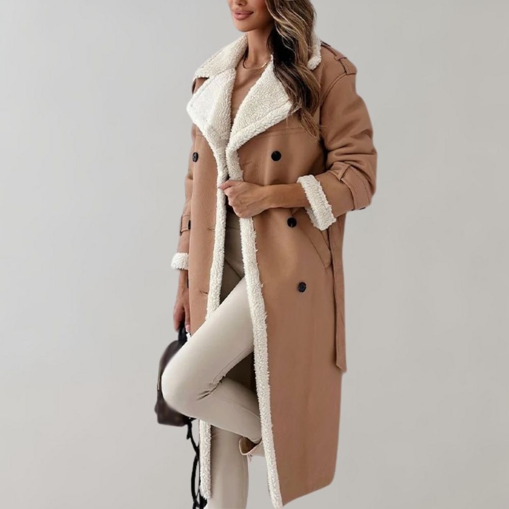 Elegante Damenwinterjacke Lang