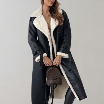 Elegante Damenwinterjacke Lang