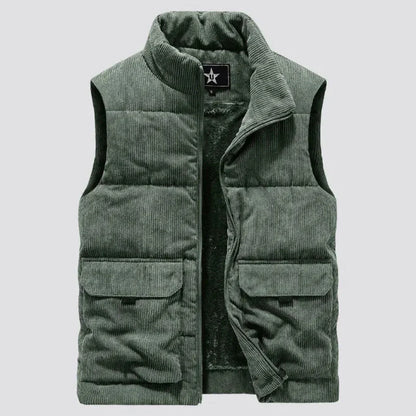 Warm gefütterte Cordweste Damen