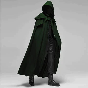 Gothic Kapuzenmantel Schwarz Elegance
