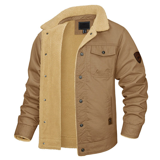 Herren Cargo Jacke Fleece Isoliert - IdealeKleiden