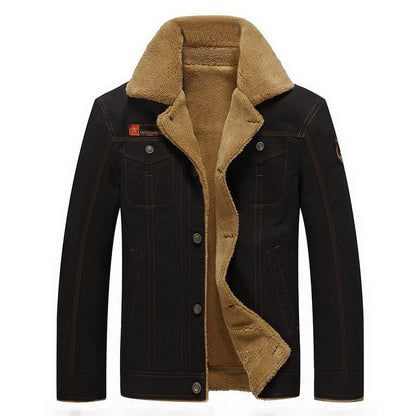Herren Winterjacke Sherpa Fleece Isoliert