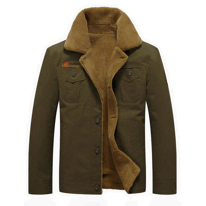Herren Winterjacke Sherpa Fleece Isoliert