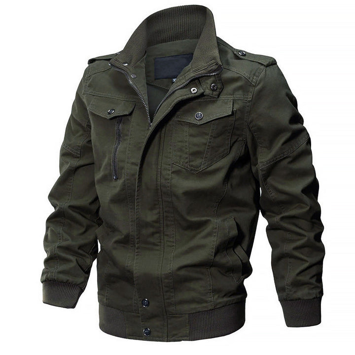 Herren Bomberjacke Militär Stil