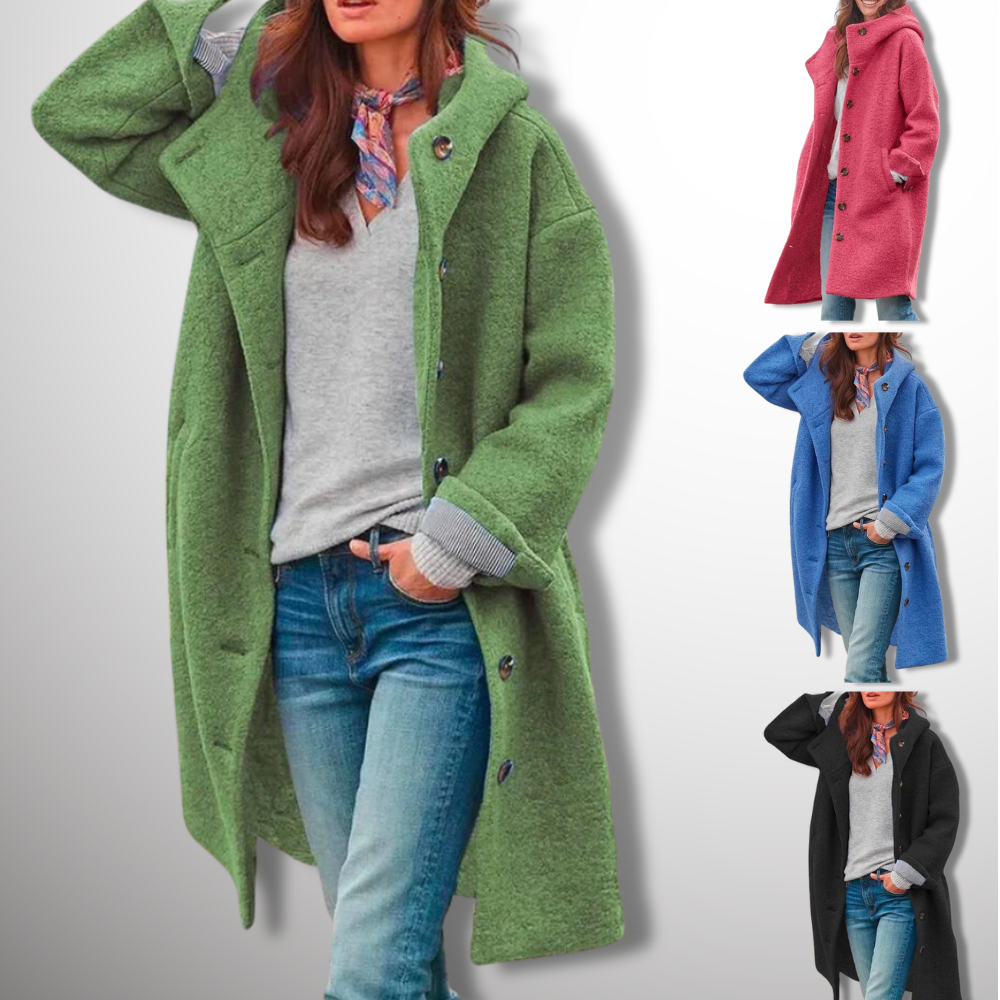 Elegante Wolljacke Damen Klassisch Warm - IdealeKleiden
