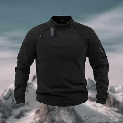 Herren Fleece Pullover Winddicht Funktionell