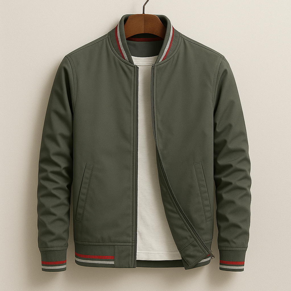 Moderne Herren Bomberjacke Slim Fit Stilisch