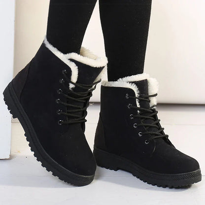 Warme Winterstiefel Damen Weich Polster