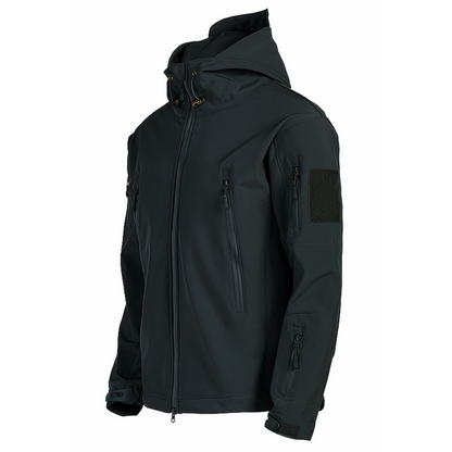 Wasserdichte Outdoorjacke mit Kapuze